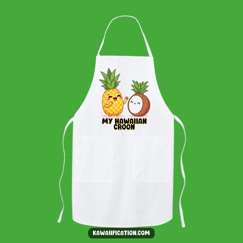 Funny Pineapple Opera Apron: Hilarious Tropical Cooking Gift