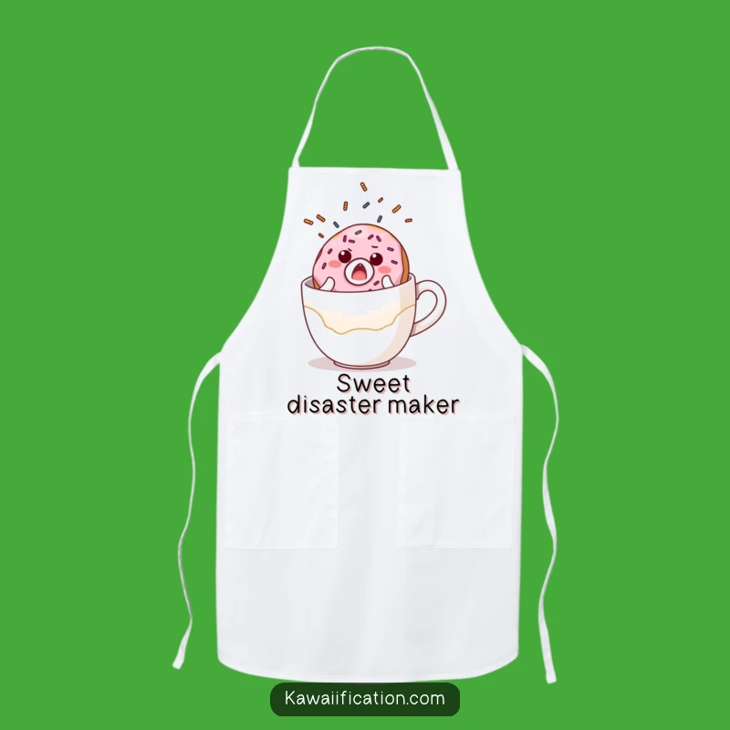 Funny Donut Coffee Fall Apron: Kitchen Comedian Wear, Perfect Breakfast Gift