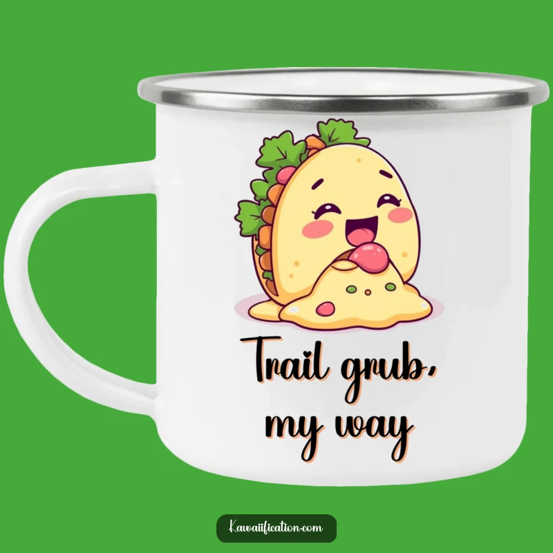 Funny Taco Spill Camping Mug - Fuel Your Adventures Giddily!