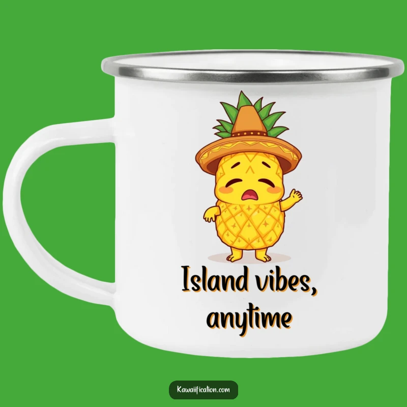 Funny Pineapple Limbo Camping Mug: Tropical Trail Treat, Hilarious Party Gift