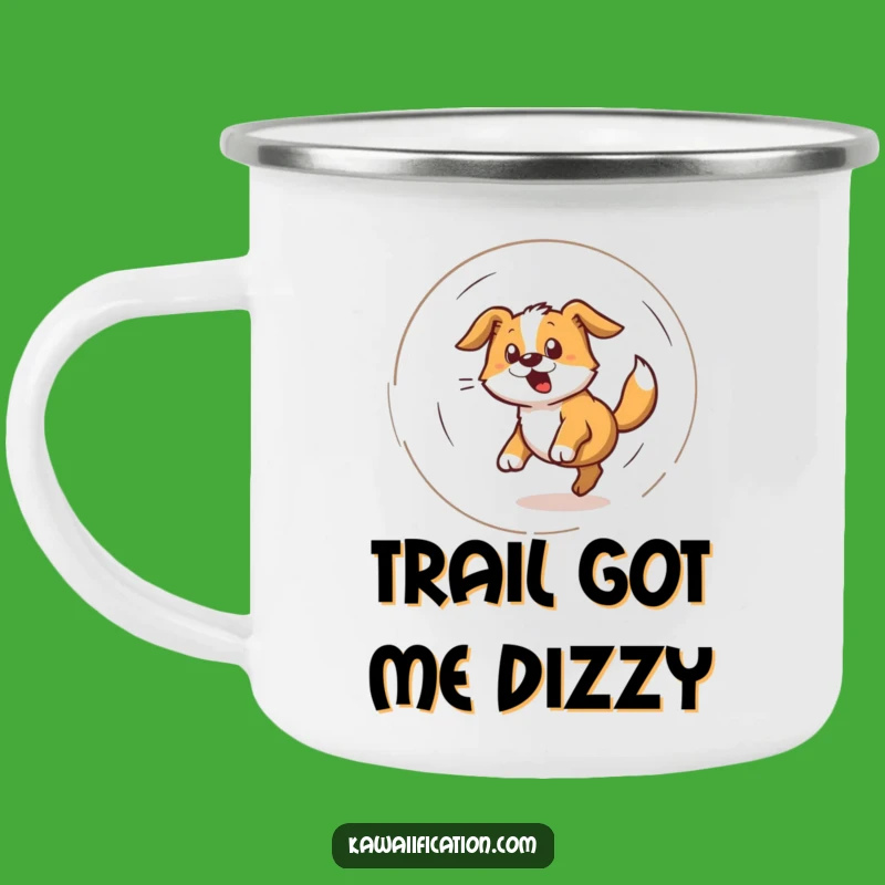 Funny Doggy Dizzy Campfire Mug - Hilarious Outdoor Gift for Energetic Souls