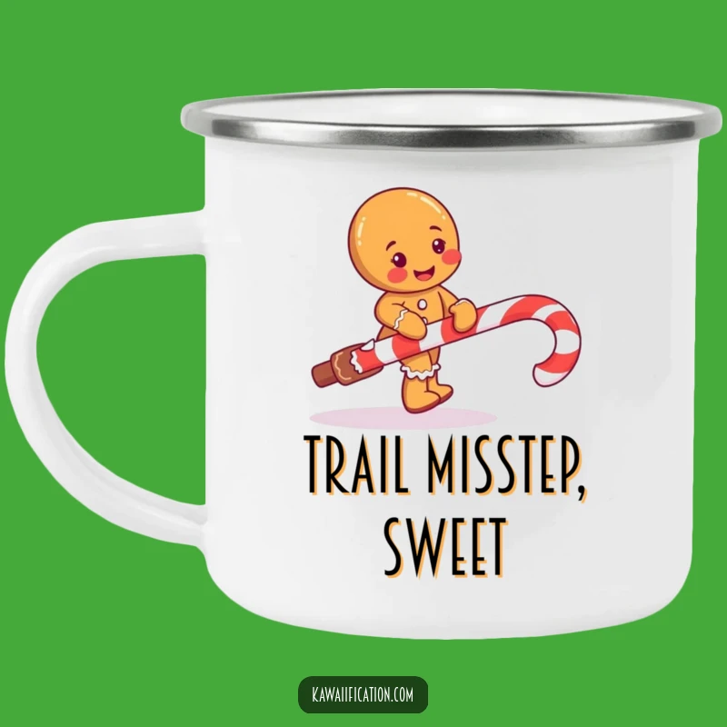 Funny Gingerbread Man Camping Mug: Enjoy Holiday Sips on Adventures