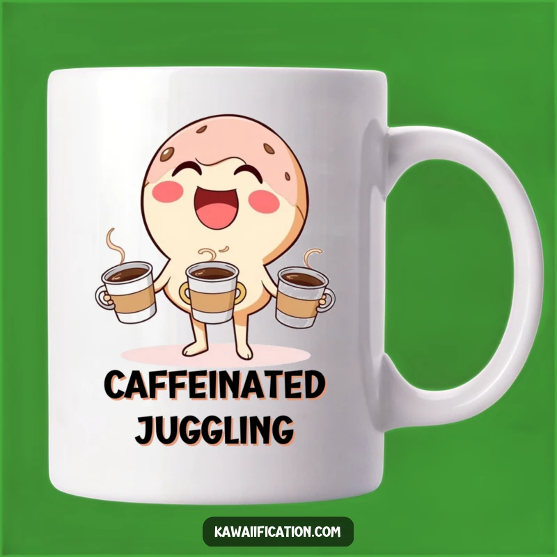Funny Donut Juggling Mug: Hilarious Coffee Lover Gift