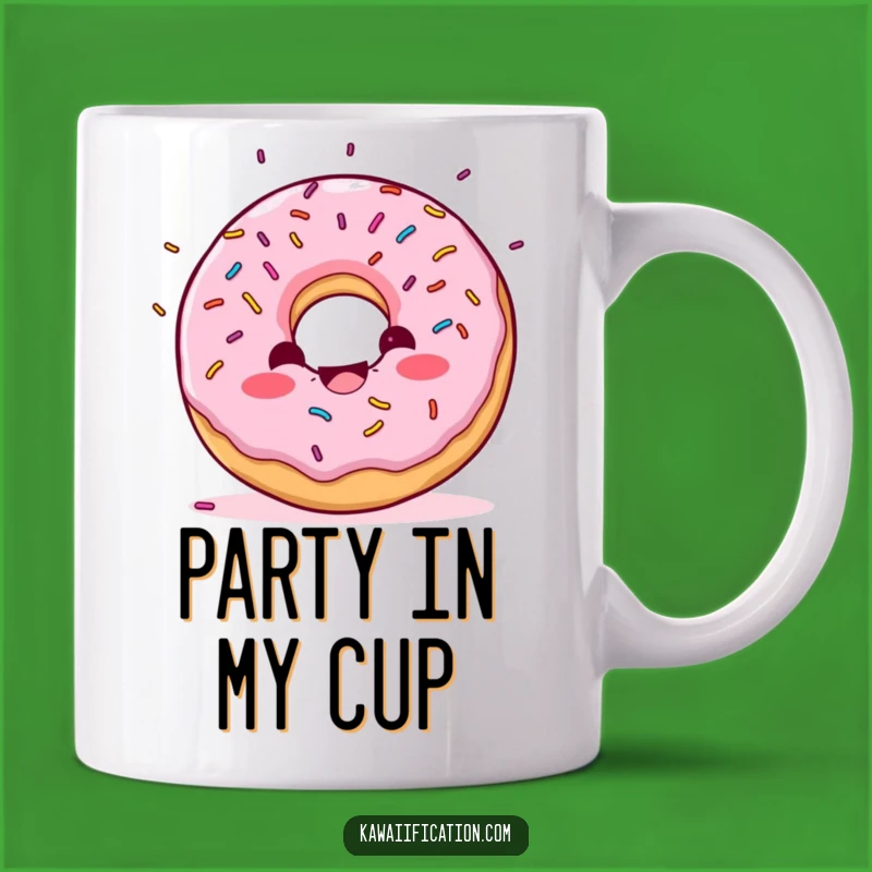 Funny Donut Confetti Mug - Delightful Sprinkles for Your Morning Brew!