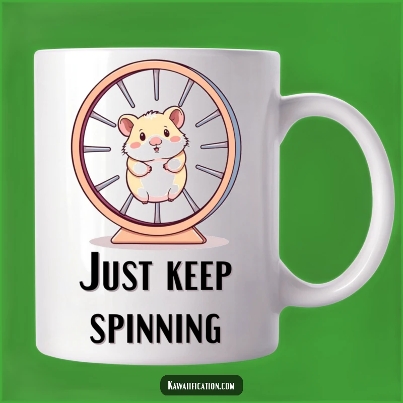 Funny Hamster Wheel Mug - Trapped Character, Hilarious Gift for Busy People!