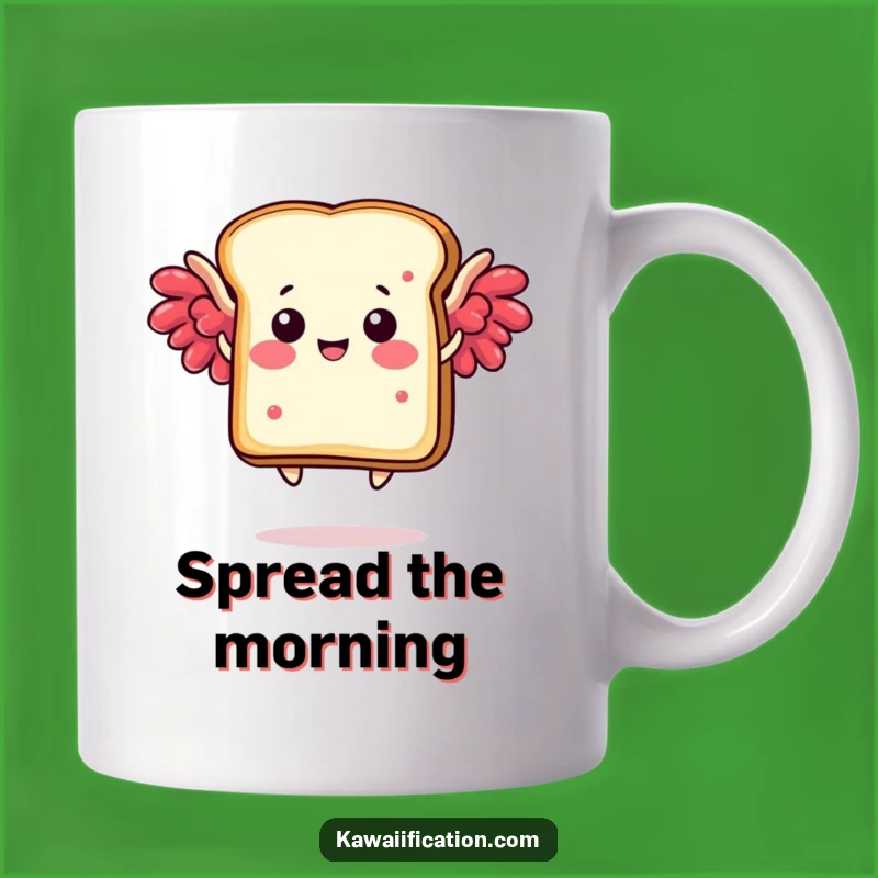 Funny Toast Wings Mug: Hilarious Breakfast Flight for Coffee Lovers