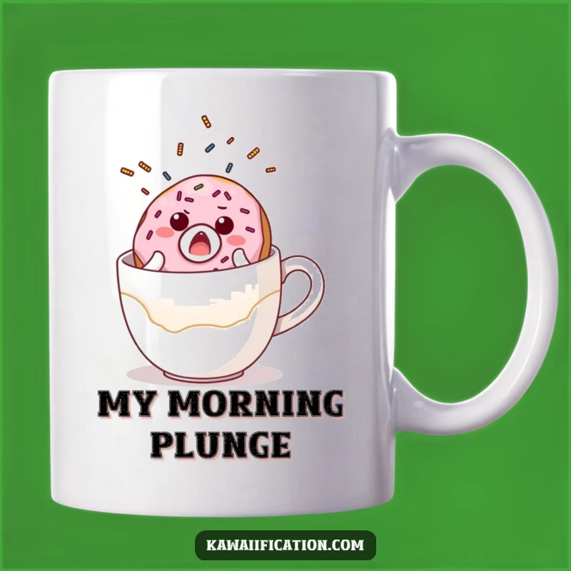 Funny Donut Coffee Fall Mug: Hilarious Breakfast Gift for Coffee Lovers