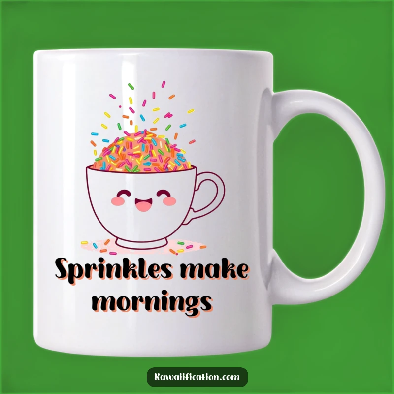 Funny Sprinkle Teacup Mug - Hilarious Gift for Sweet Treat Lovers