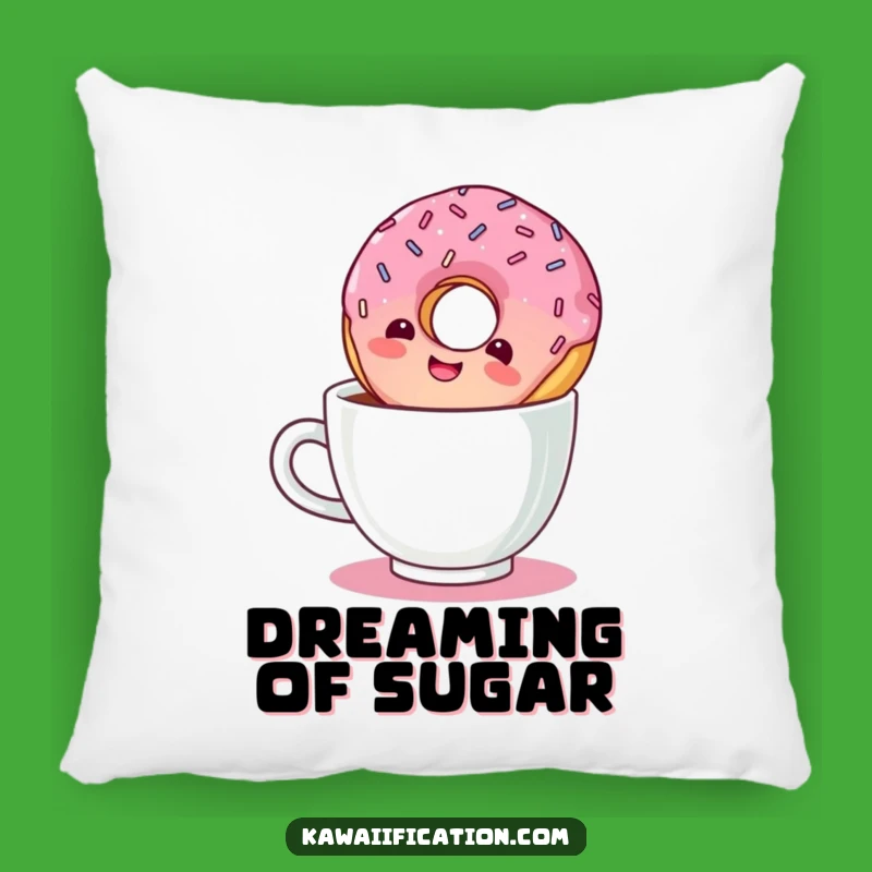 Funny Giggling Donut Pillow: Cuddle Up with Coffee-Infused Merriment