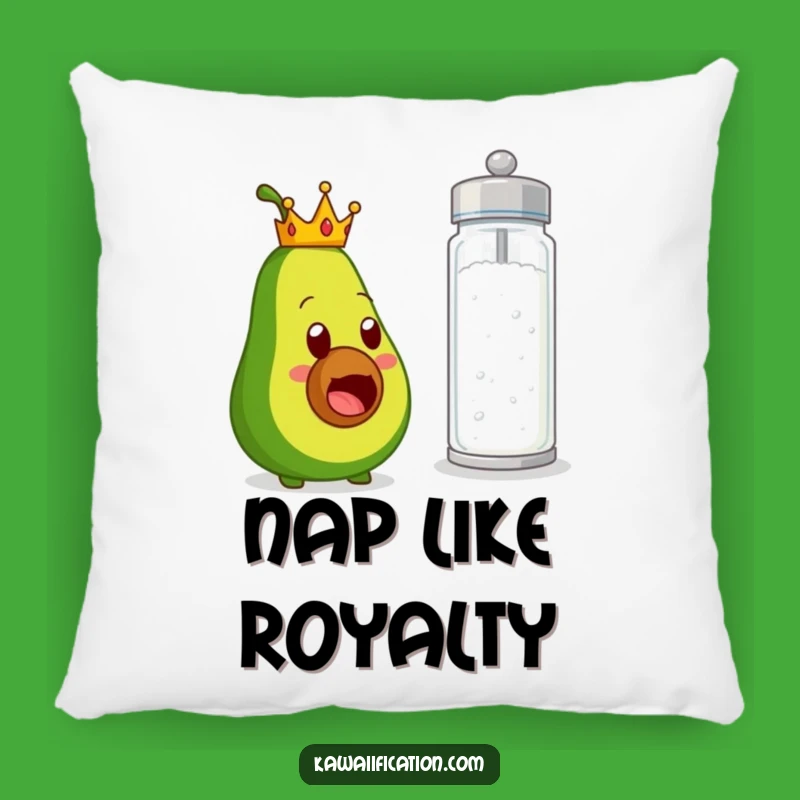Funny Avocado Crown Salt Surprise Pillow A Hilarious And Comfy Accent
