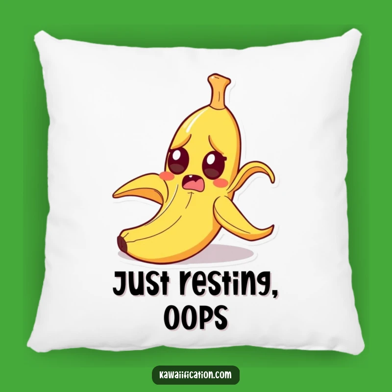 Funny Startled Banana Peel Slipping Pillow - Cozy Cartoon Comfort Gift!