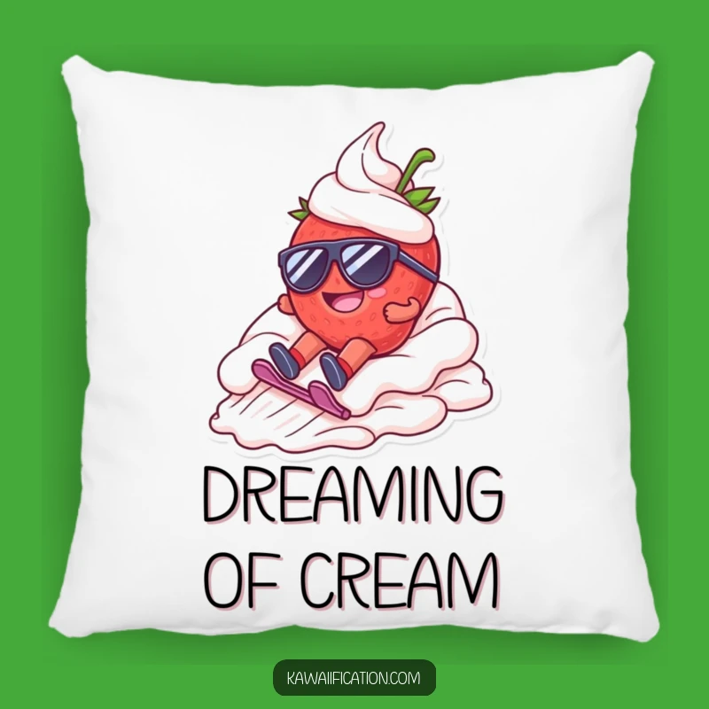 Funny Strawberry Sloth Pillow: Cozy Sweetness, Hilarious Dessert Accent Gift