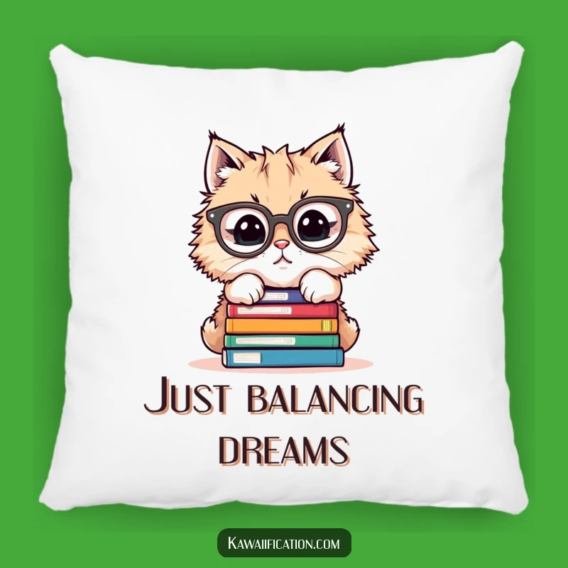 Funny Cat Book Lover Pillow - Cozy & Hilarious Accent for Your Sofa
