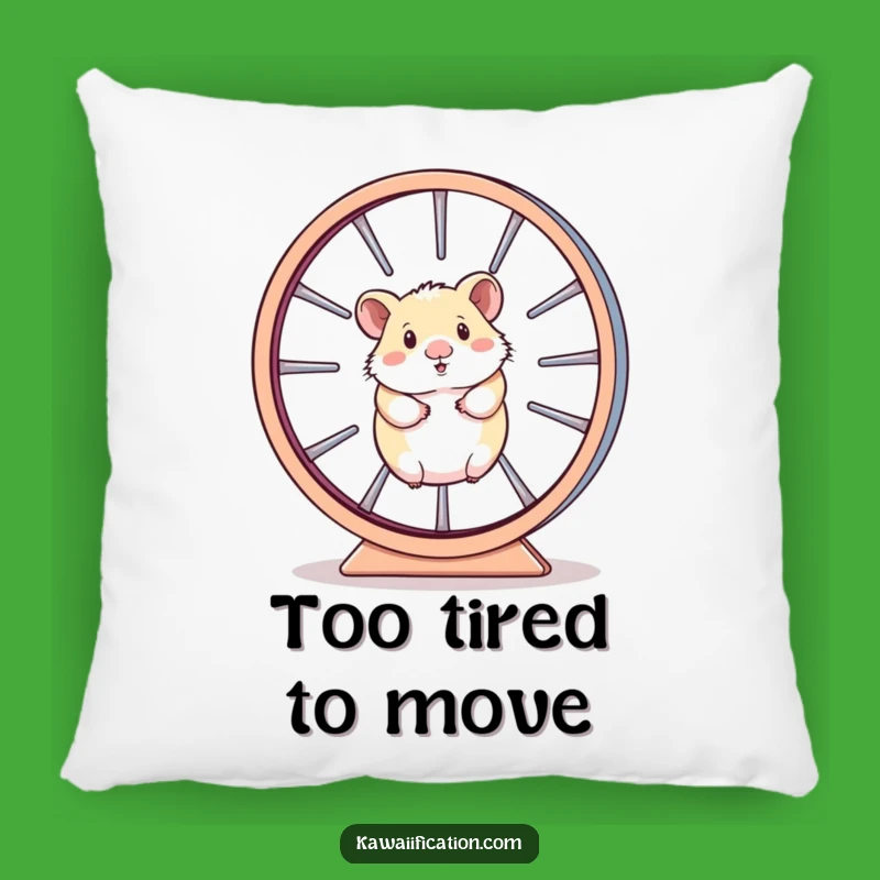 Funny Hamster Wheel Pillow - Trapped Comfort, Cozy Funny Gift!