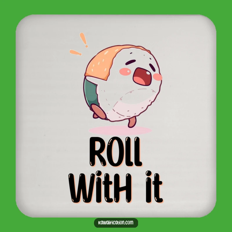 Funny Sushi Backflip Coaster Set: Protect Surfaces with Hilarious Surprise Flair