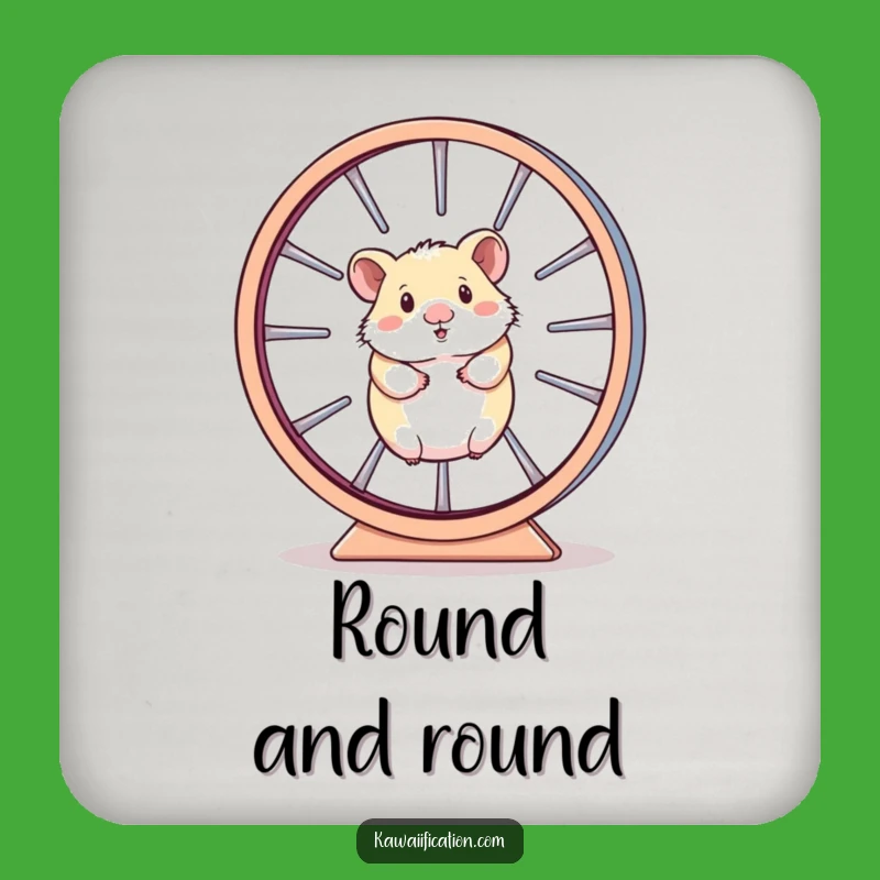 Funny Hamster Wheel Coaster - Trapped Drinks, Stylish Funny Gift!