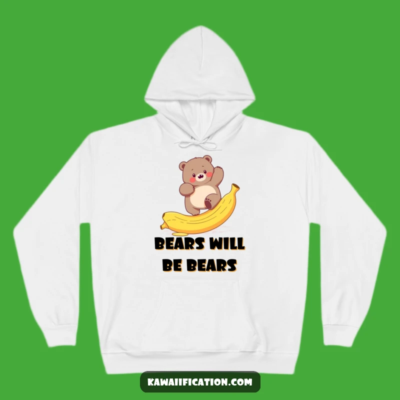 Funny Bear Banana Hoodie - Cozy & Hilarious Gift for Bears and Humans