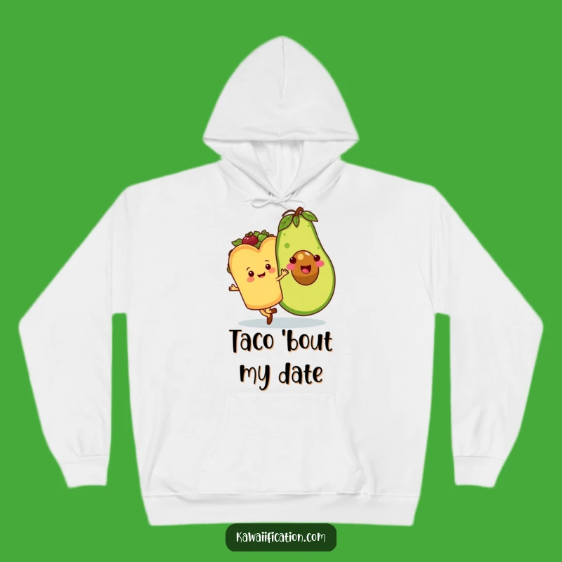 Cozy Funny Taco Avocado Waltz Hoodie: Warm, Humorous Foodie Apparel and Gift