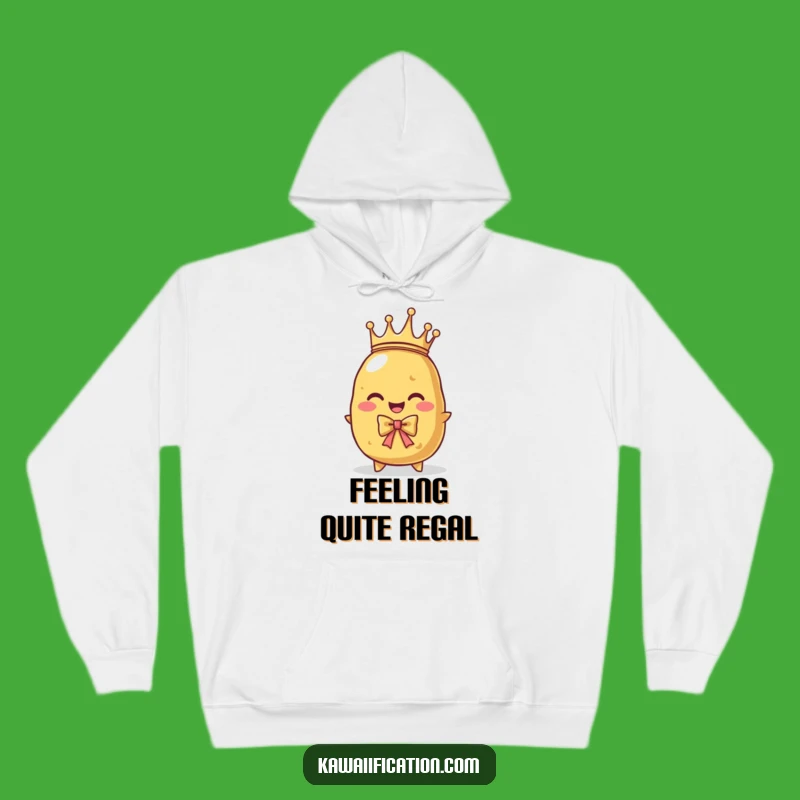 Cozy Funny Potato King Hoodie: Stay Warm with Royal Spud Comfort