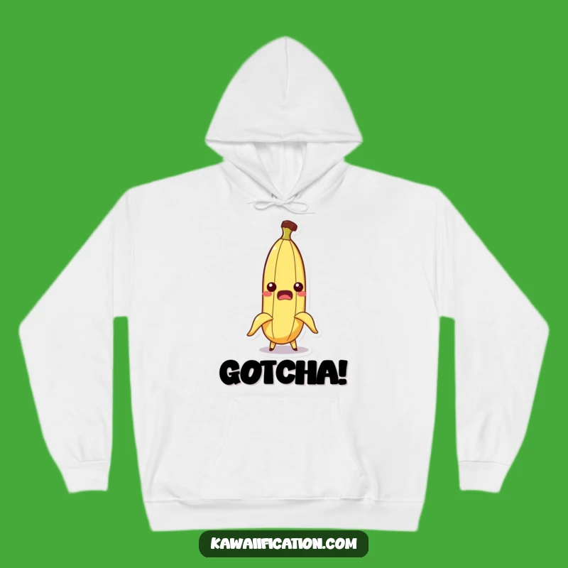 Funny Banana Slip Hoodie: Cozy Up with a Comical Fright