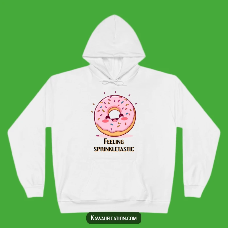 Funny Donut Confetti Hoodie - Cozy Up with Sweet Celebrations!