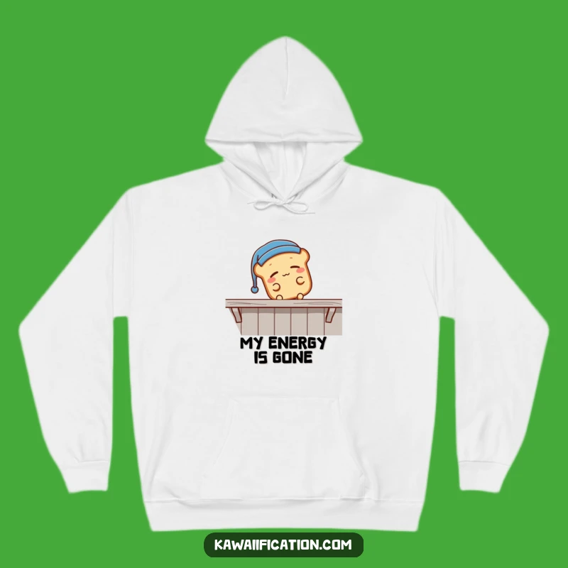 Funny Sleepy Bread Falling Hoodie - Ultimate Cozy Nap Gift!
