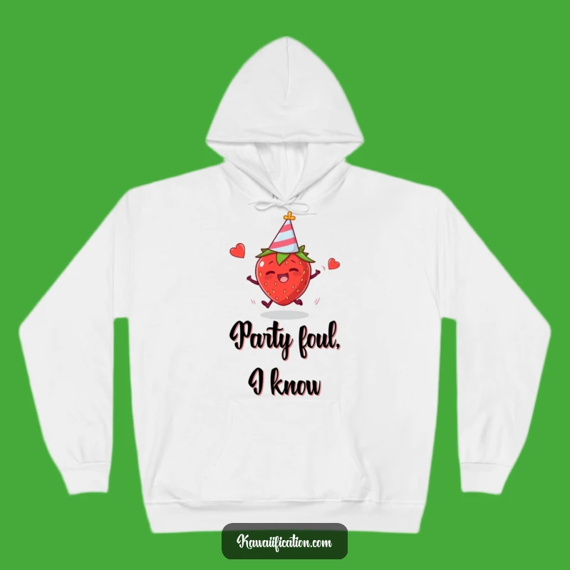Funny Tripping Strawberry Hoodie: Cozy Hilarious Party Fruit Gift