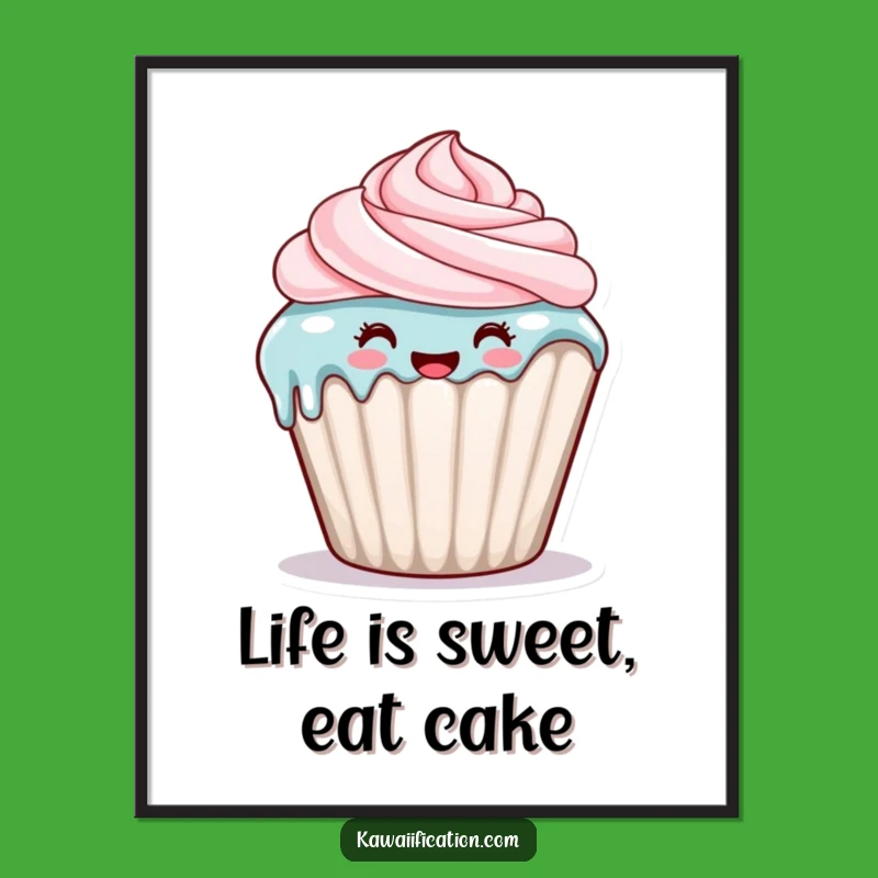 Free Printable Cupcake Drip Wall Art- Sweet Downloadable Decor!