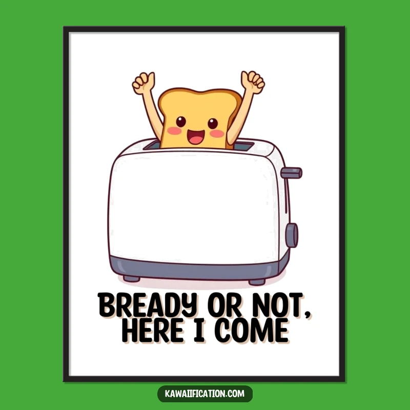 Free Printable Wall Art: Funny Triumphant Toast Downloadable Decor!