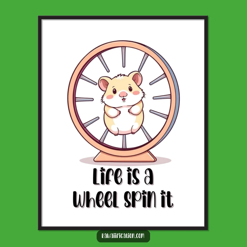 Free Printable Wall Art: Hamster Wheel Chaos Downloadable Art