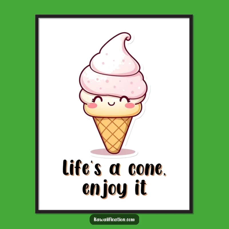 Free Printable Ice Cream Cone Wall Art: Playful and Sweet Downloadable Decor for Any Room