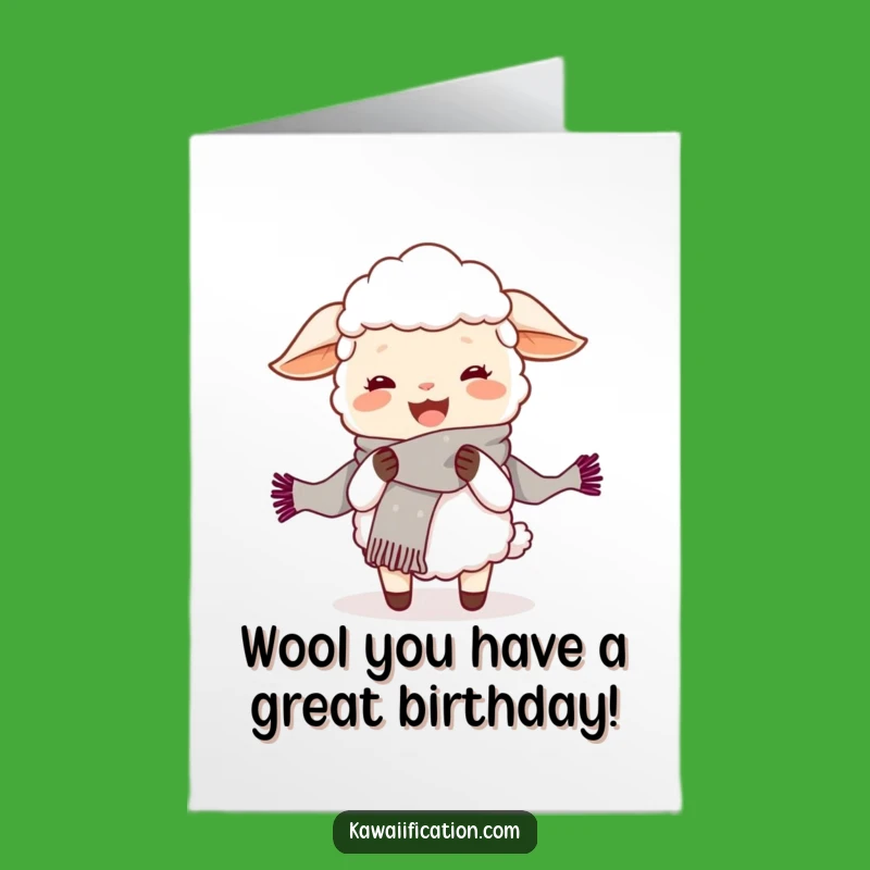 Free Printable Funny Sheep Knitting Card: Hilarious DIY Birthday Gift Download