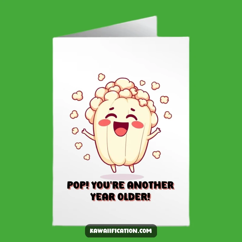 Free Printable Popcorn Birthday Card: Exploding Joy Downloadable Gift for a Fun Bash
