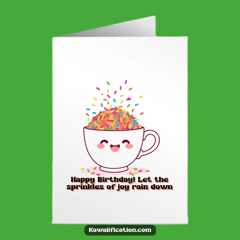 Free Printable Funny Birthday Card: Sprinkle Cup Celebration - Hilarious Downloadable Treat