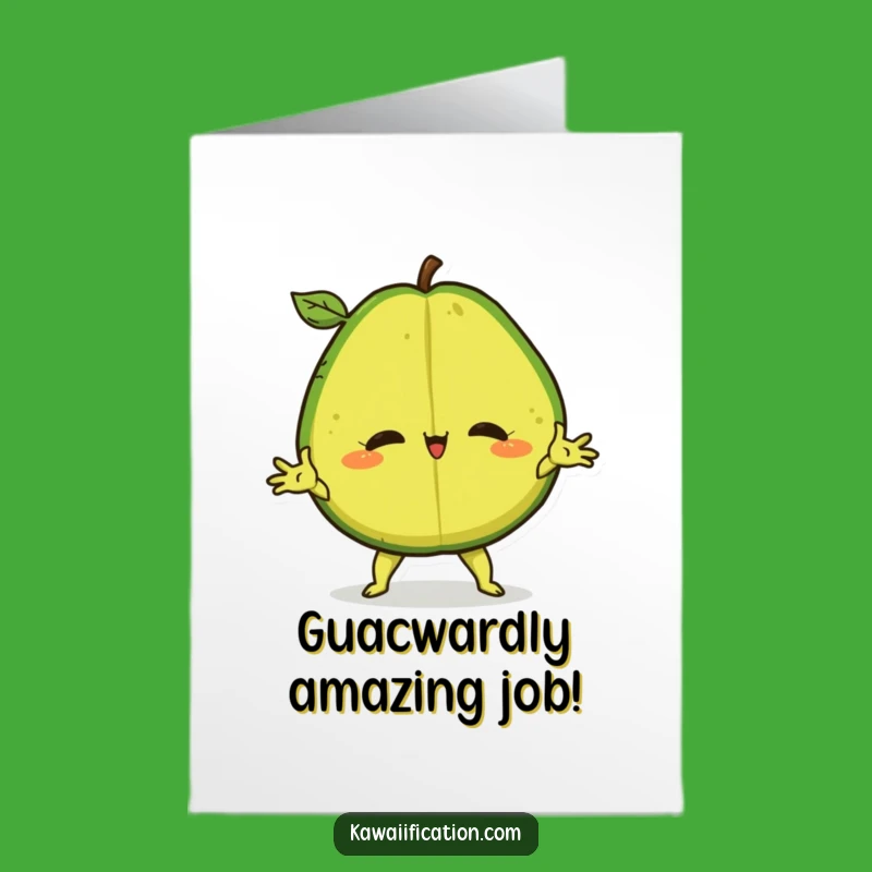 Free Printable Congrats Card: Avocado Split - Celebrate with a Laugh, Downloadable Gift