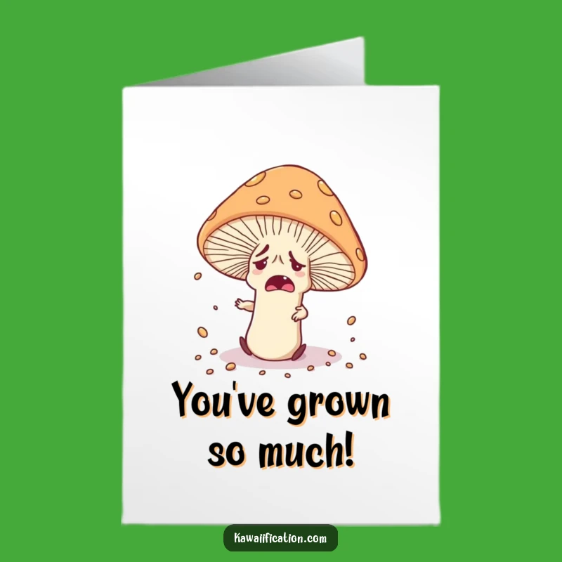 Free Printable Mushroom Congrats Card - Funny Downloadable Gift