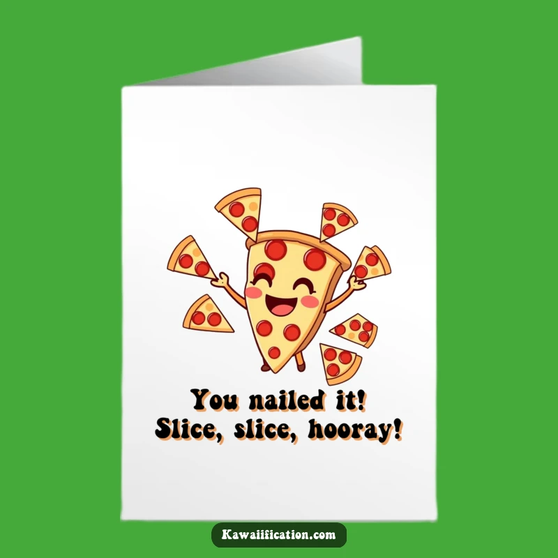 Free Printable Congrats Card: Pizza's Pepperoni Triumph - Funny Downloadable Achievement Gift
