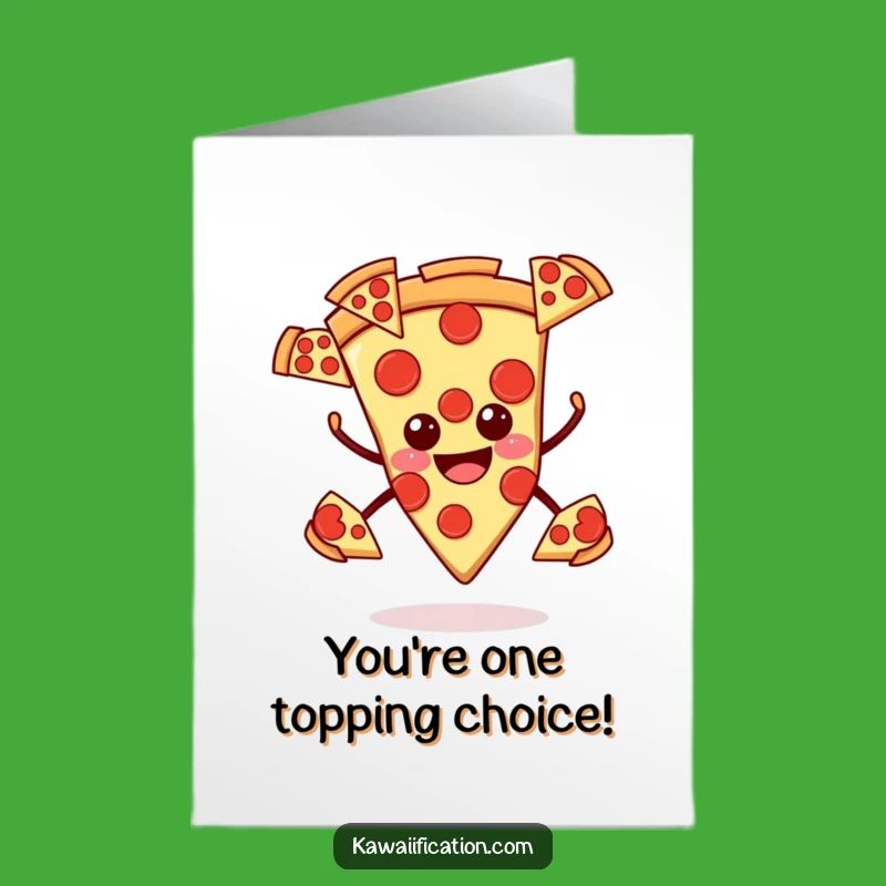Free Printable Pizza Card: Pepperoni Pop Congrats Downloadable Gift for Foodie Wins