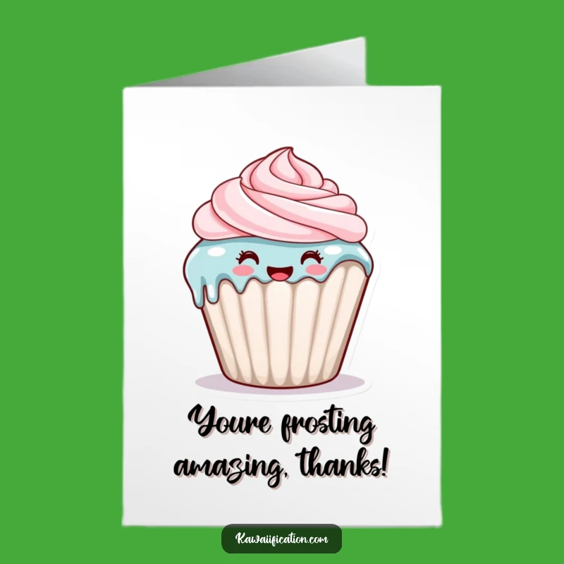 Free Printable Cupcake Drip Thank You Card- Yummy Downloadable Gift!