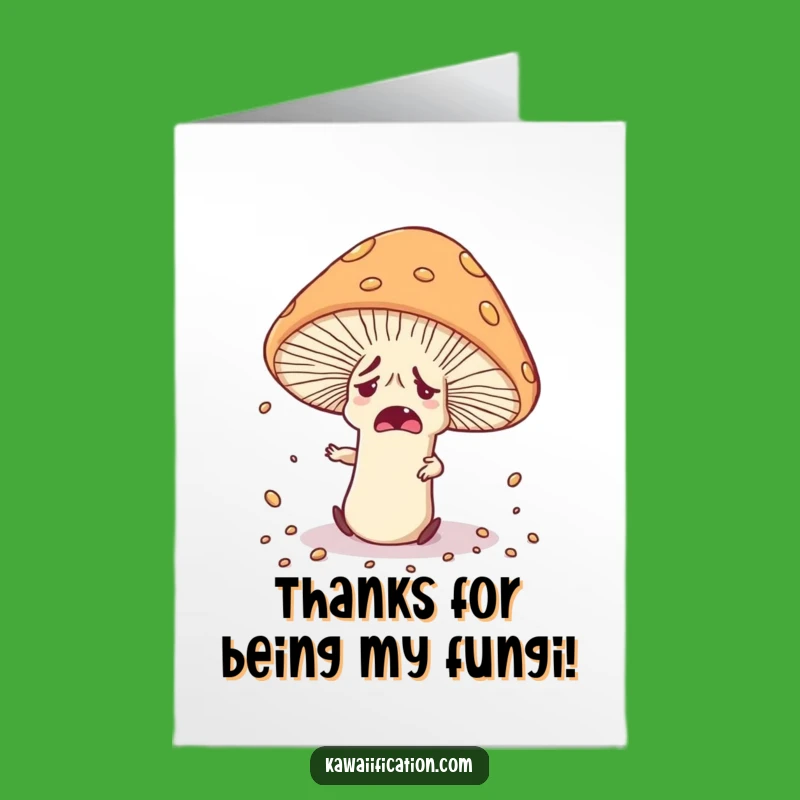 Free Printable Mushroom Thank You Card - Funny Downloadable Gift