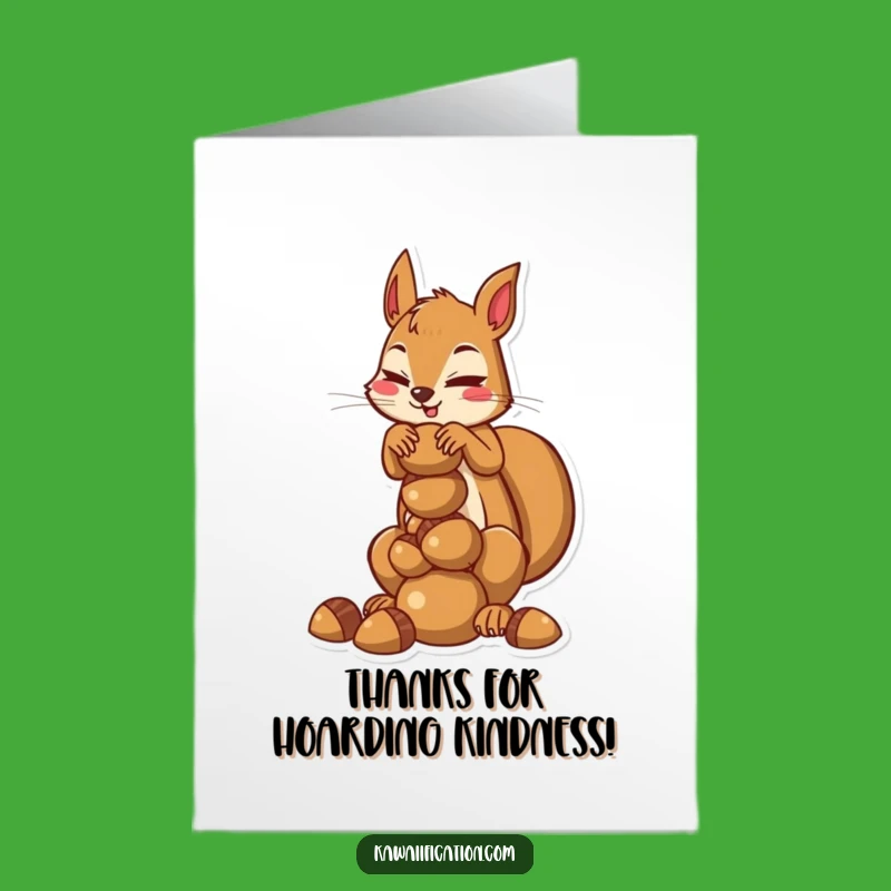 Free Printable Squirrel Thank You Card: Ambitious & Funny DIY Download