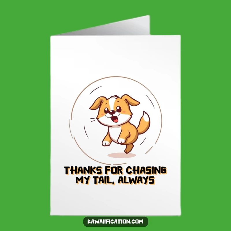Free Printable Thank You Card: Grateful Dizzy Dog - Funny Downloadable Appreciation Gift