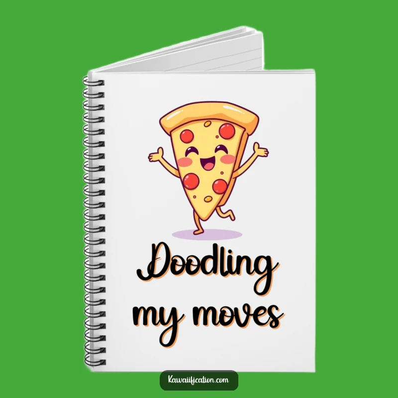 Funny Dancing Pizza Notebook: Jot Down Ideas with a Smile