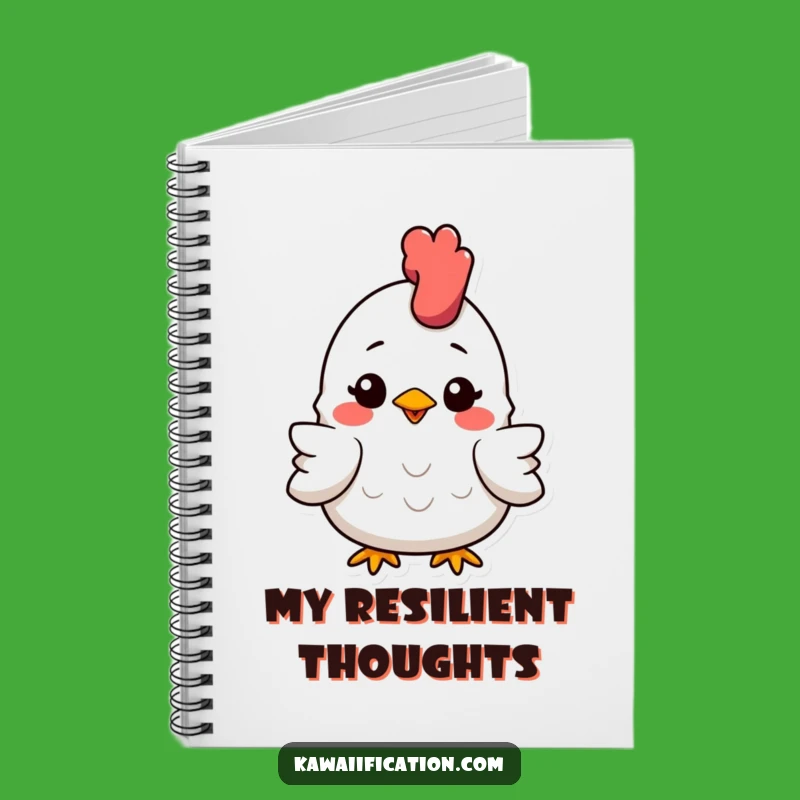 Funny Squashed Chicken Notebook - Smiling Thoughts, Write Your Funny Story!