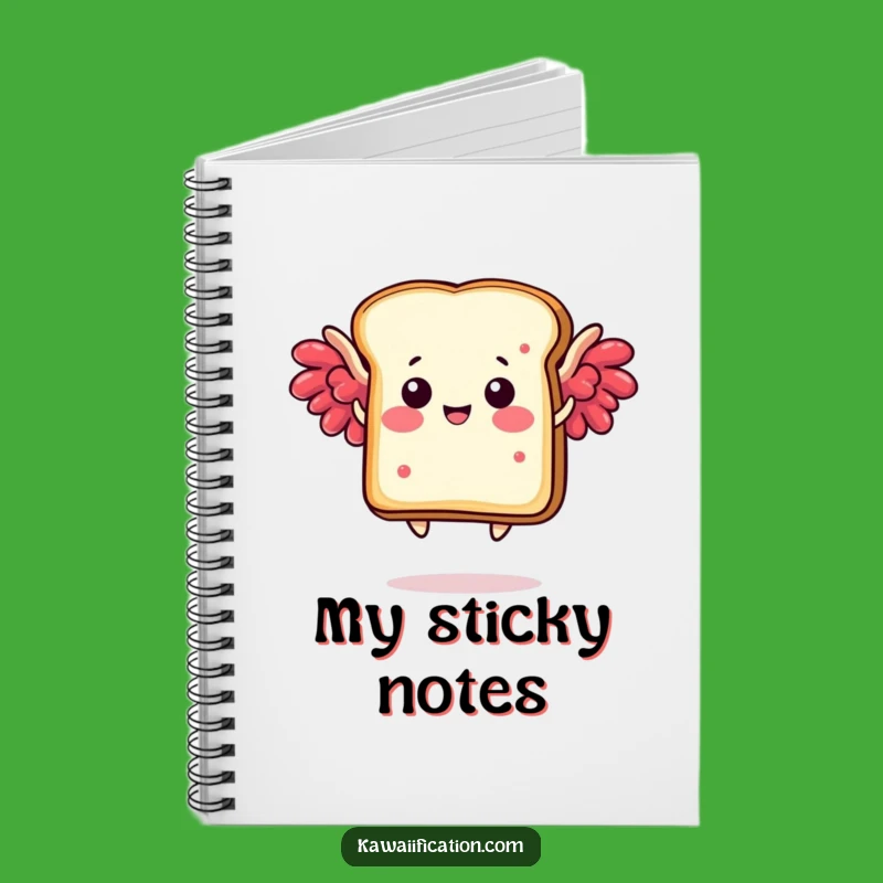 Funny Toast Wings Notebook: Jot Down Your Breakfast Ideas