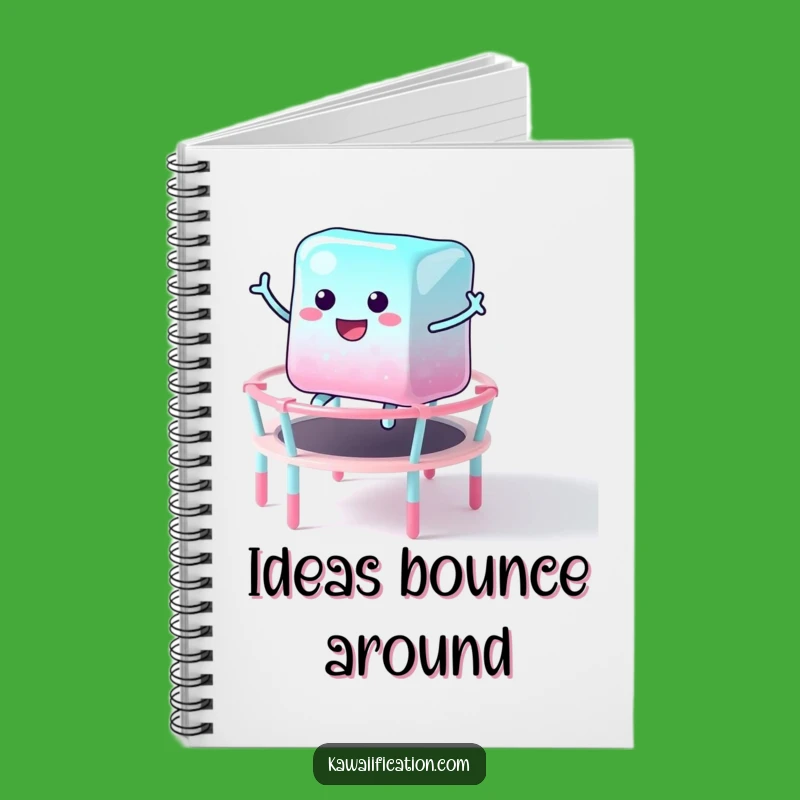 Funny Jelly Cube Candy Trampoline Notebook A Hilarious Place To Jot Down Sweet Ideas
