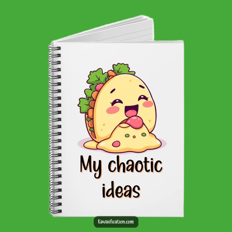 Funny Taco Spill Notebook - Jot Down Your Deliciously Messy Ideas!