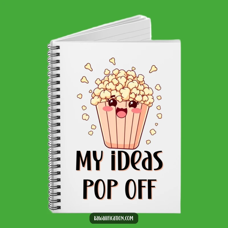 Funny Popcorn Burst Notebook: Capture Your Enthusiastic Ideas with Hilarious Style