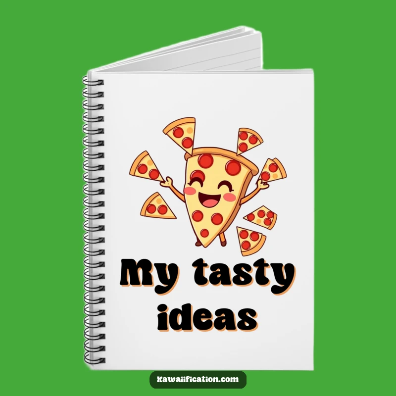 Funny Pizza Juggling Notebook - Hilarious Journal for Foodies and Chefs
