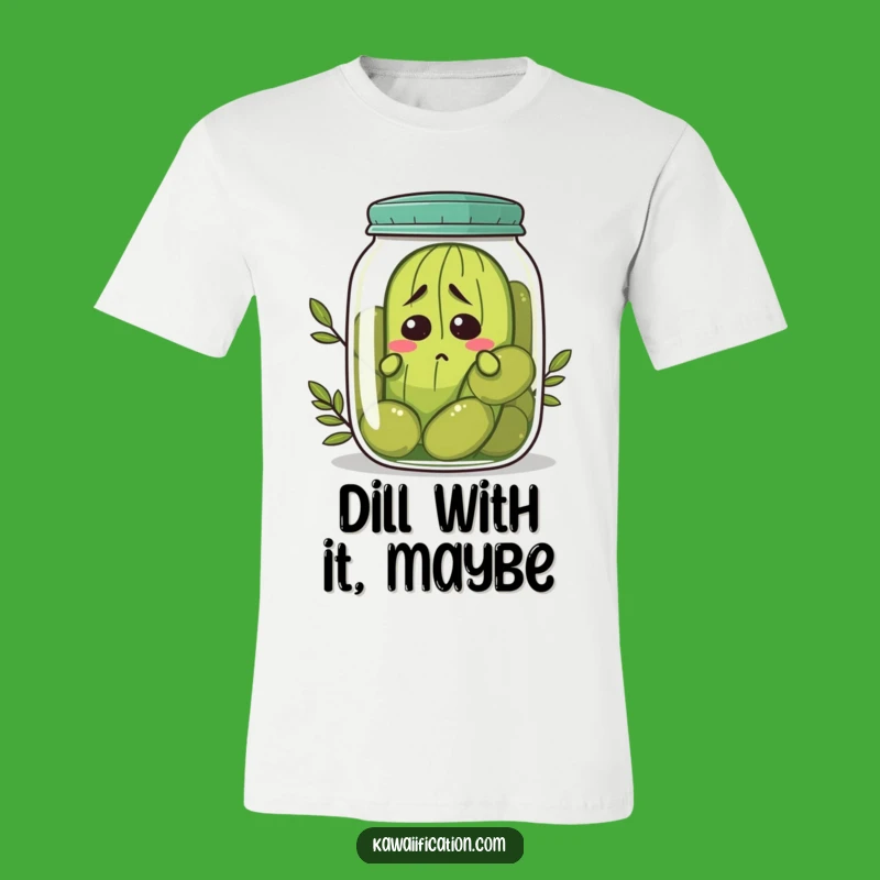 Funny Nervous Pickle T-Shirt - Relatable Anxiety Apparel